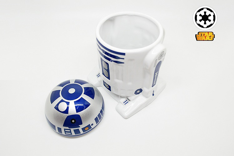 Starwars星球大战R2D2机器人动漫周边造型陶瓷杯咖啡马克杯产品图