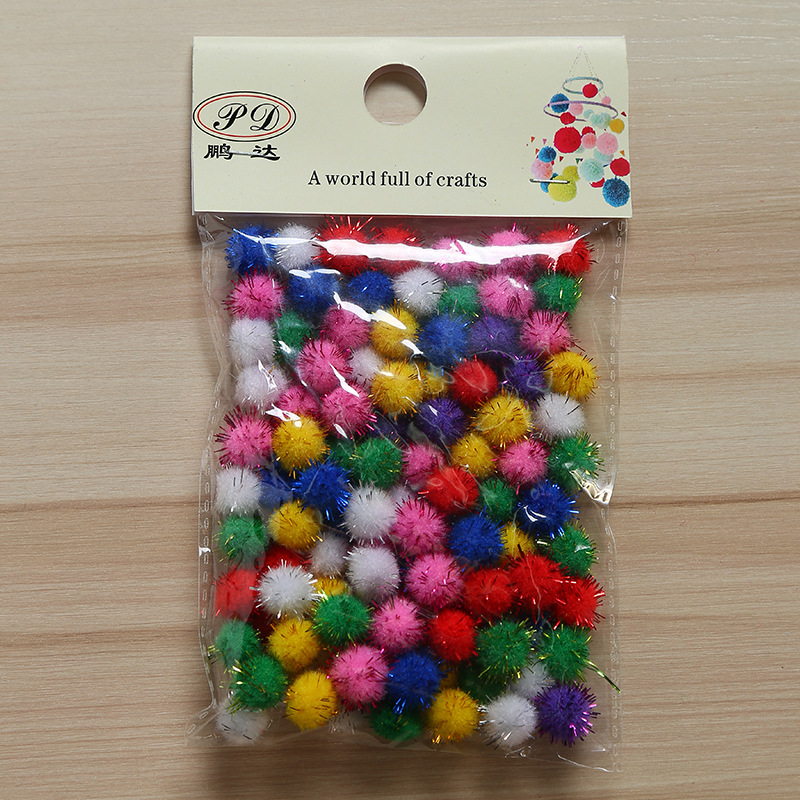 Manufacturers Direct Sales Of Gold Silk Wool Ball Polypropylene Hairball Diy Toy Decoration Colorful Gold Onion Ball Spot Wholesale Specification drawing