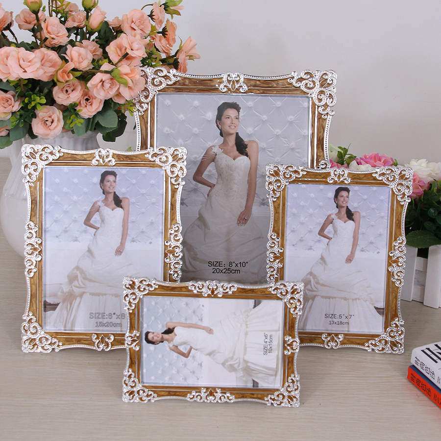 义乌好货 相框批发 欧式唯美创意银色 滴油 影楼创意7寸 709A产品图