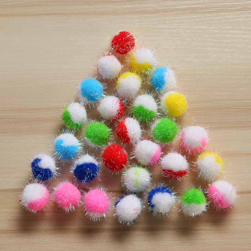 Manufacturers Direct Sales Of Colorful Golden Onion Ball Diy Hairball Clothing Accessories Decoration Polypropylene Hairball Sample Custom Wholesale