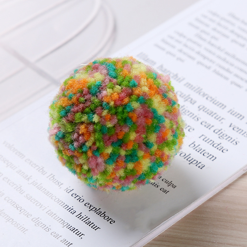 Clothing Accessories Scarf Decoration Kindergarten Early Education Toys Diy Hand-Made Polyester Hairball Hair Accessories Clothing Wholesale Specification drawing