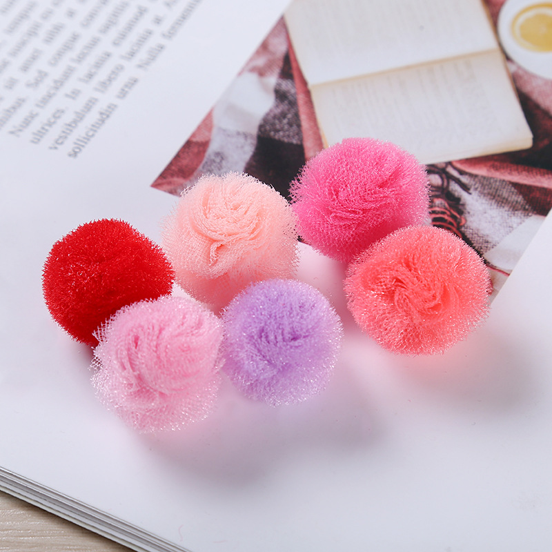 Spot Wholesale Color Pom Pom High Elastic Polyester Mobile Shell Pom Pom Early Education Toys For Children Diy Pom Pom Application Scenario