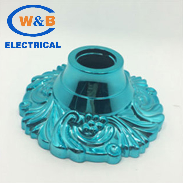 Colorful spray-painted multi-color plastic lamp heads with patterns, colorful decorative paintings, and multi-purpose lamp holders