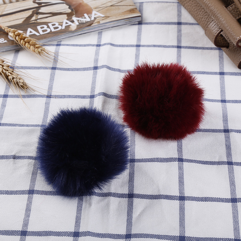 Imitation Rabbit Hair Solid Color Hair Pendant Clothing Accessories Handmade Diy Accessories Adornment Hairball Material Wholesale Can Be Customized details Picture