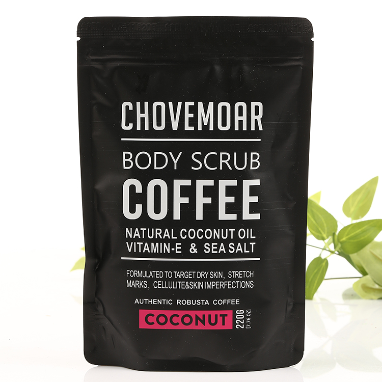 Coffee scrub CHOVEMOAR body Scrub removes chicken skin, stretch marks, moisturizes and tightens the skin