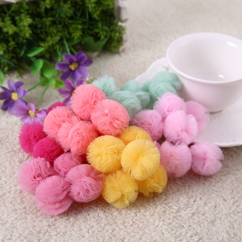 Yiwu Factory Direct Sales New Mesh Ball Cashmere Mesh Ball Wholesale Jewelry Accessories Quantity Of Large Concessions details Picture