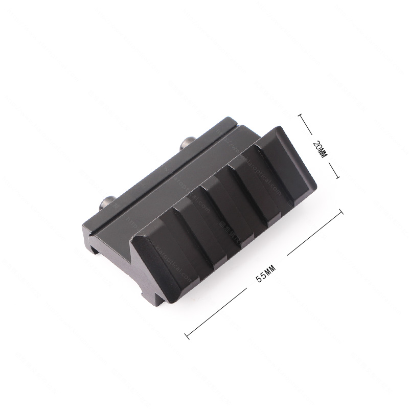 Conversión de guía de 45 grados para aumentar la altura del carril lateral 20mm ancho carril Specification image