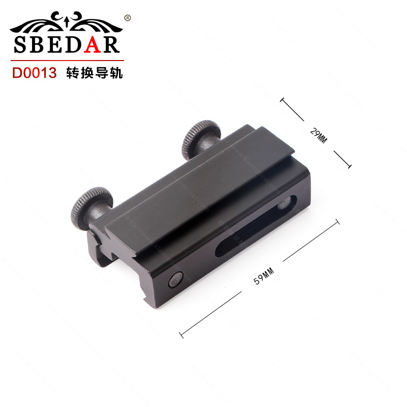 The wide and narrow rail 20mm to 11mm conversion track Application Scenario