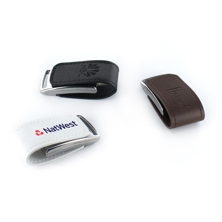 Factory direct sale of 16G flip cover leather case keychain USB flash drive, low-price creative and personalized gift, business leather USB flash drive Specification image