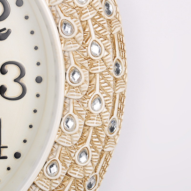 义乌好货 欧式挂钟创意客厅现代个性壁钟豪华艺术高档静音钟表细节图