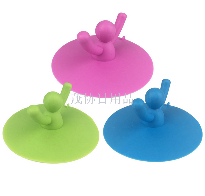 Small partner kitchen bathroom sink plug silicone floor drain cover man wash basin bathtub sewer plug