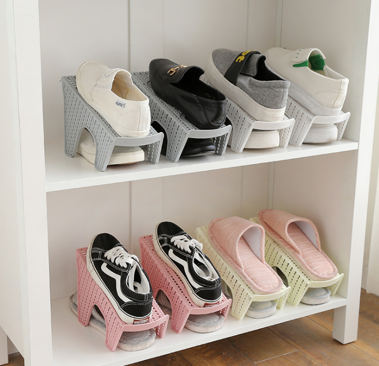新款单排创意鞋拖 diy鞋架整理用具 省空间宿舍家居鞋子收纳架子