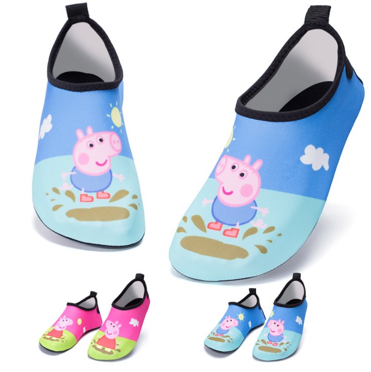 Children's swimming shoes beach printing soft sole barefoot wading outdoor swimming shoes wholesale stream