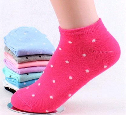 韩国可爱糖果色短袜 女士 袜子 隐形 船袜 棉袜