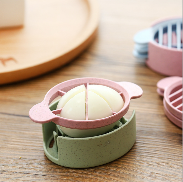 创意小麦秸秆切蛋器分瓣器 花式皮蛋分割器鸡蛋松花蛋切片器