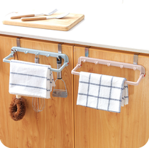 Multifunctional collapsible kitchen rag hangers Punch free cabinet door back hangers rag hooks