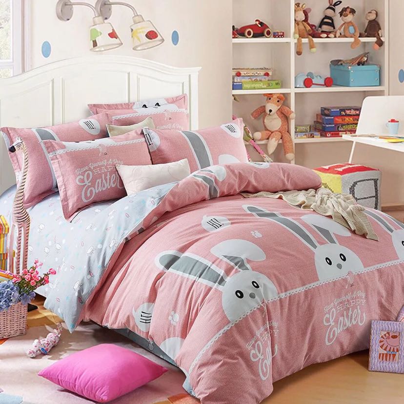 Pure cotton four-piece set, all-cotton wedding student hotel and hotel gift, foreign trade quilt, antibacterial and mite-proof Application Scenario