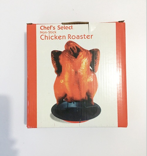 出口韩国户外野营加厚烧烤架叉鸡烤鸡架碳钢烘烤不粘烤鸡盘批发产品图