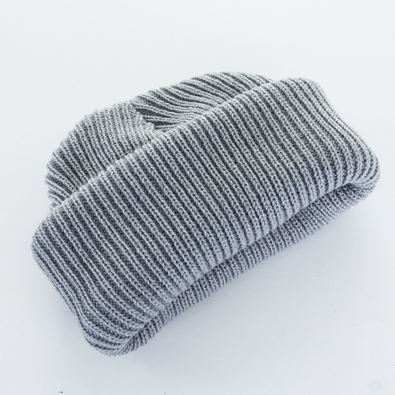 Rolled thick pullover cap, winter Korean-style woolen cap for both men and women, warm knitted cap manufacturer in stock wholesale 72 Application Scenario
