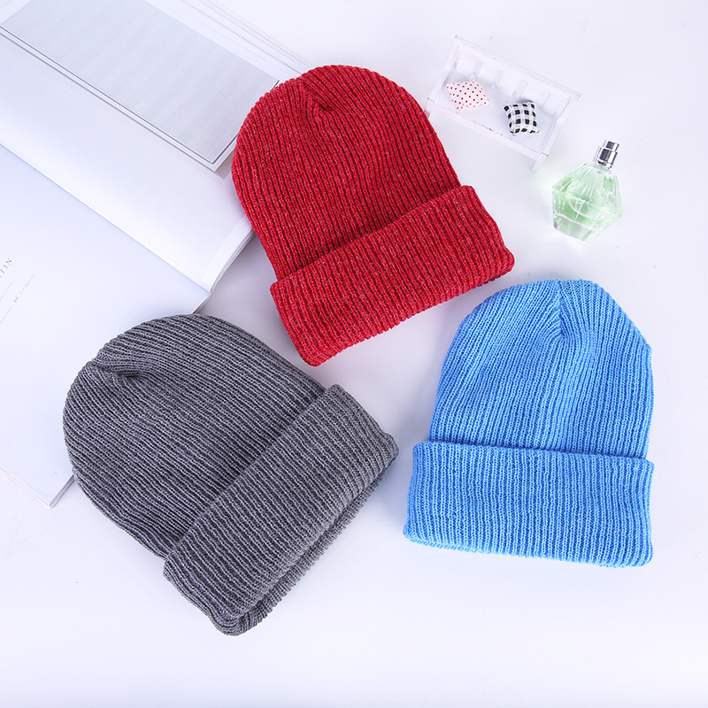 Rabbit fur and fleece thickened pullover caps for autumn and winter, Korean-style woolen caps and warm knitted caps are in stock for wholesale details Picture