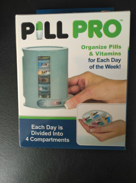 2017TV新品 pill pro 迷你药丸收纳盒 便捷式药品收纳盒 7天药盒产品图