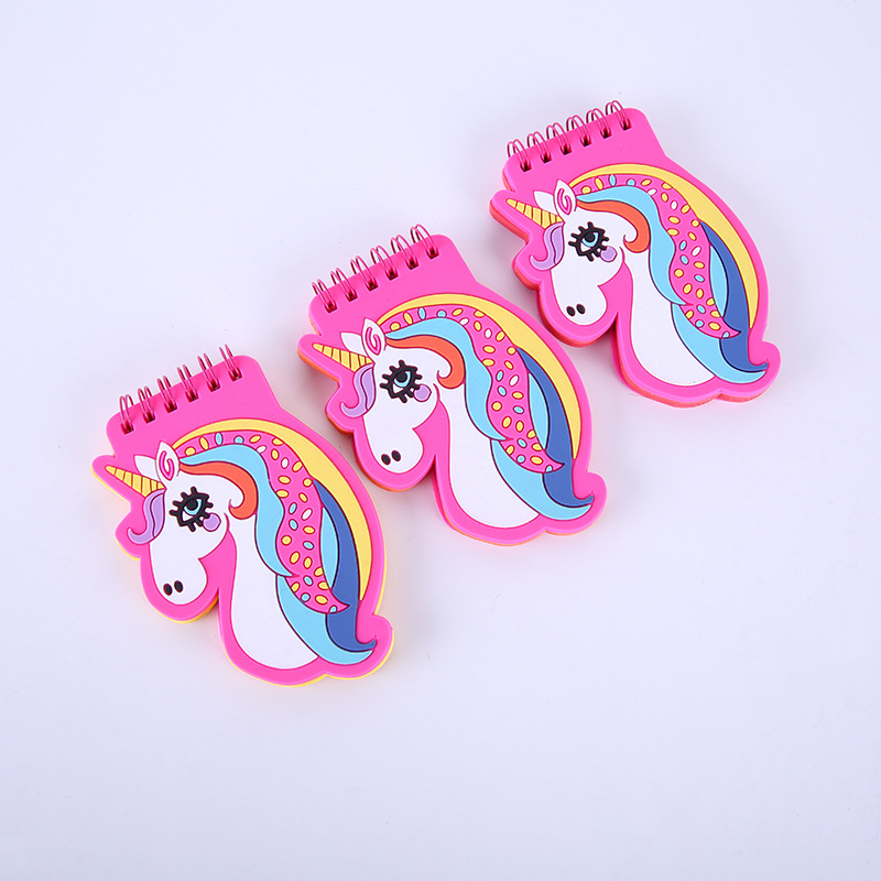 New cartoon notebook, creative PVC cover, coil loose-leaf notepad, portable notepad details Picture
