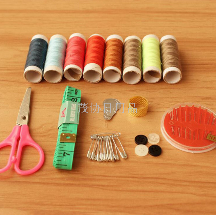 Treasure Box Sewing Kit Set of 10 pieces, sewing bag, cheap portable sewing kit Specification image