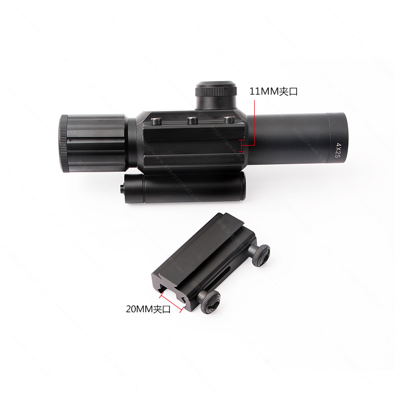 M6 mira 4X25 láser rojo mira de francotirador especializada details Picture