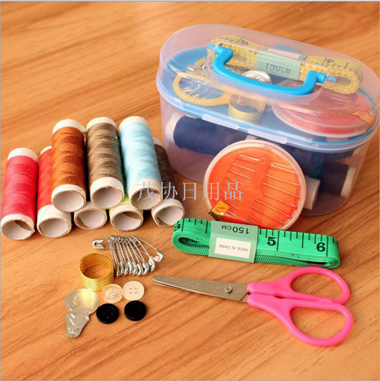 Treasure Box Sewing Kit Set of 10 pieces, sewing bag, cheap portable sewing kit details Picture