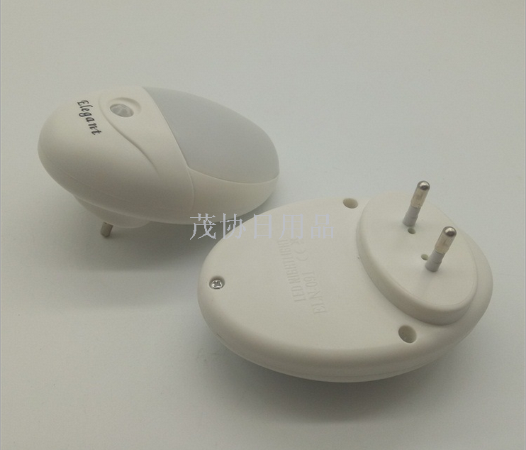 led night light亚马孙爆款 椭圆形充电款迷你小夜灯产品图
