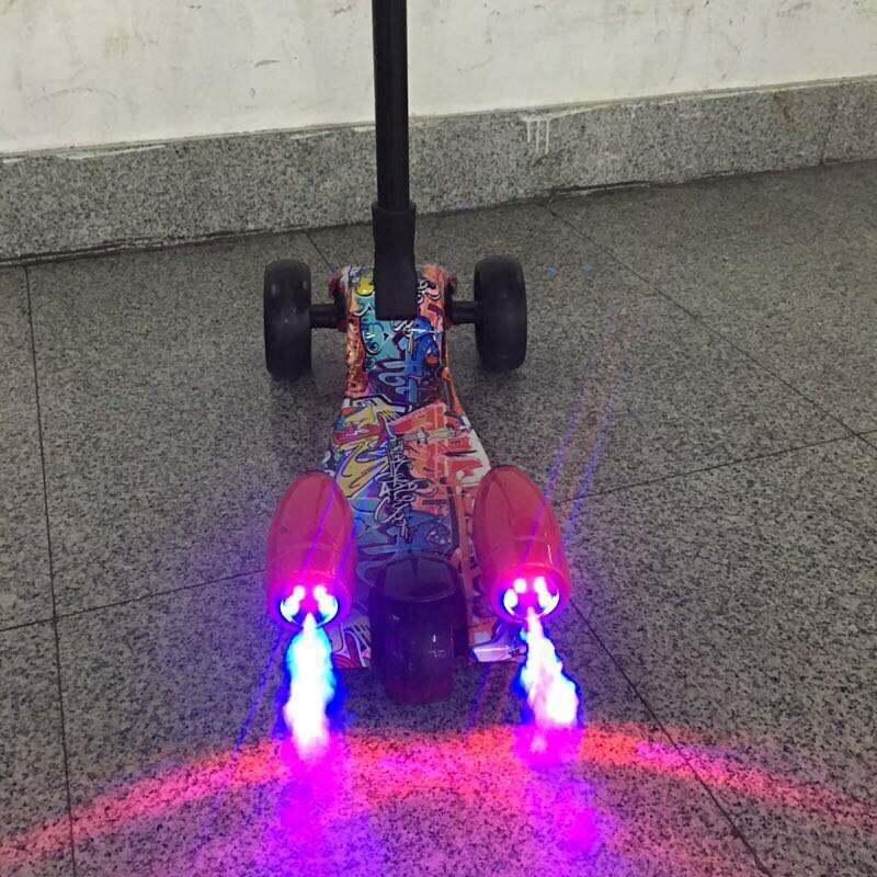 Children's Scooters 3-12 Years Old Slide Scooters Flash Music Spray Scooters Specification drawing