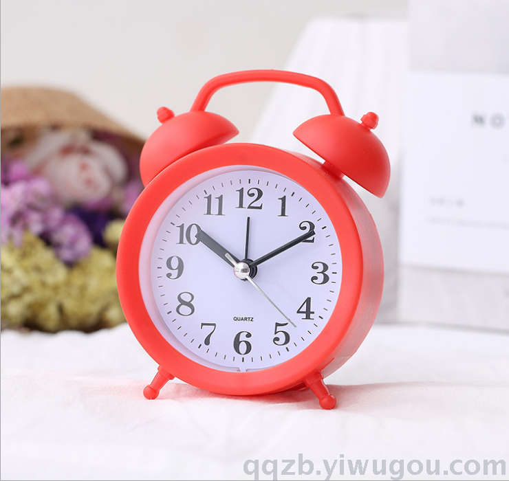 Modern simple alarm clock creative student bedroom bedside clock table clock personality can still love the small alarm clock thumbnail