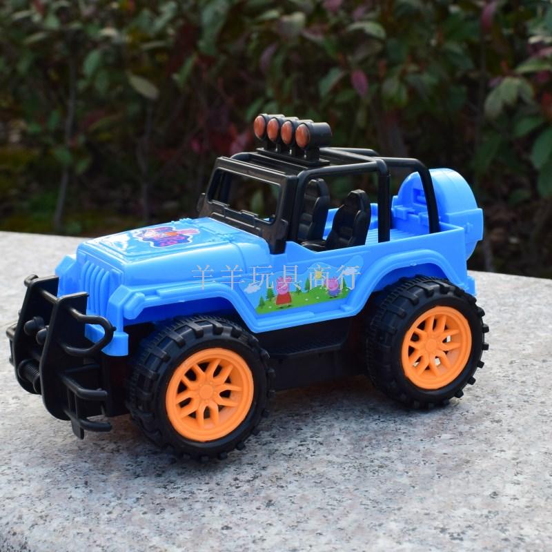 Boy and girl electric swivel wheel police car 110 off-road vehicle model simulation children's music and light toy car Application Scenario