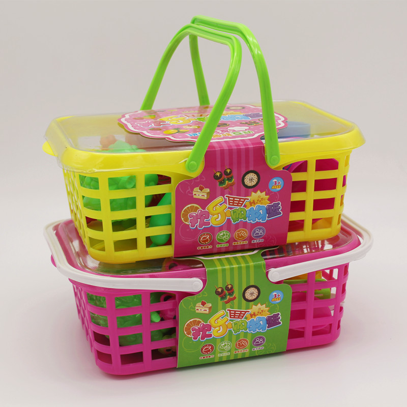 过家家厨房玩具切水果蔬菜套装手提篮声光版仿真蔬菜厨房产品图
