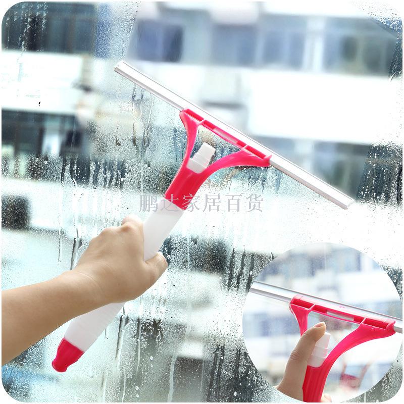 Multi-purpose integrated water jet glass cleaner window cleaner glass scraper tile floor scraper household cleaning tools