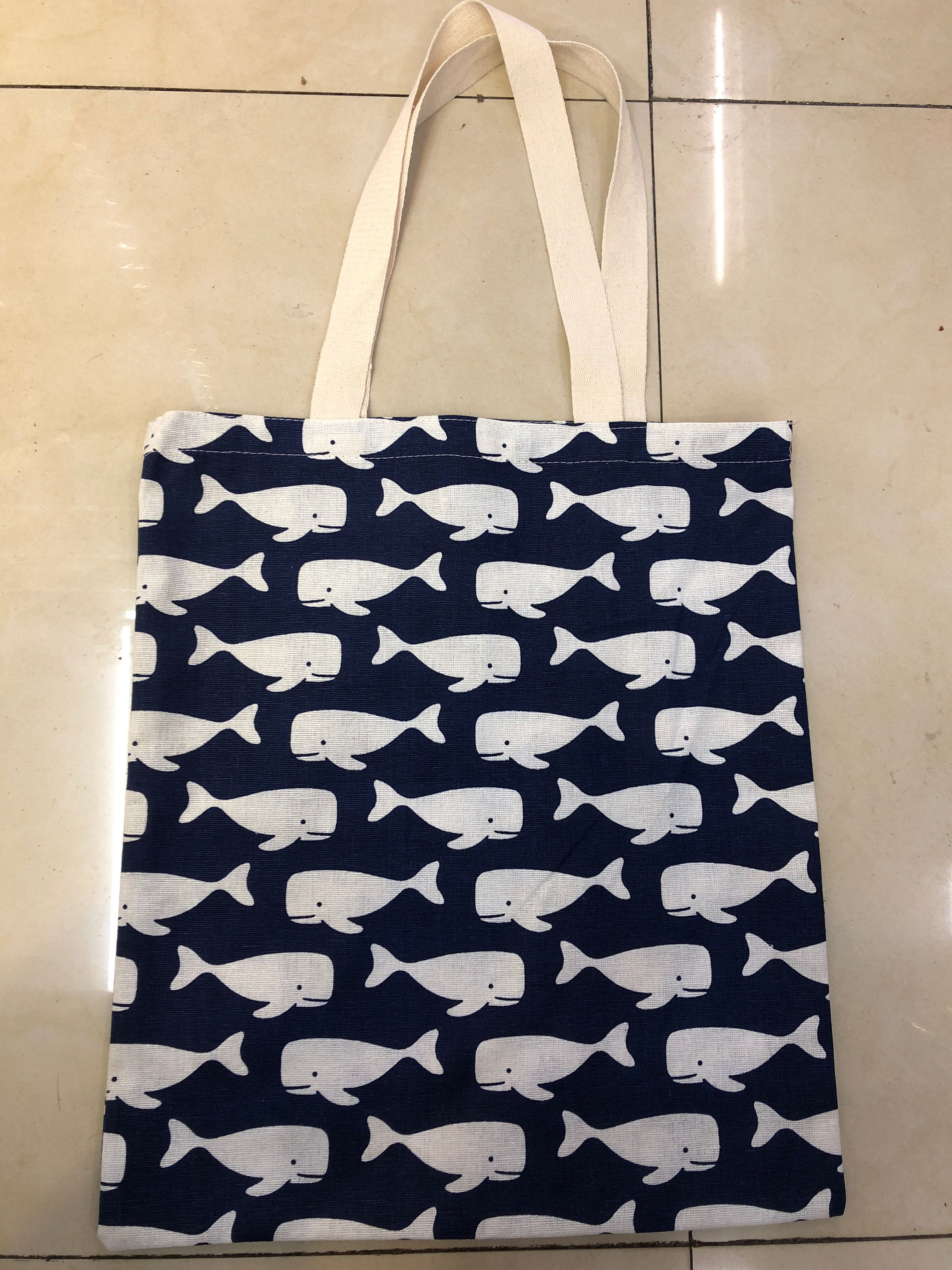 Cotton and linen fabric shopping bags and eco-friendly bags