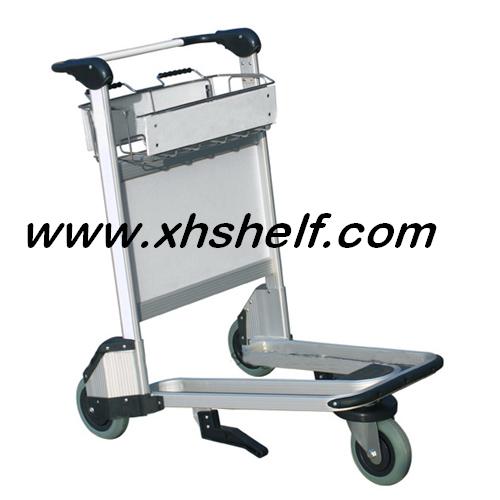 Airport car Luggage car Stainless steel airport trolley Silent airport car full figure