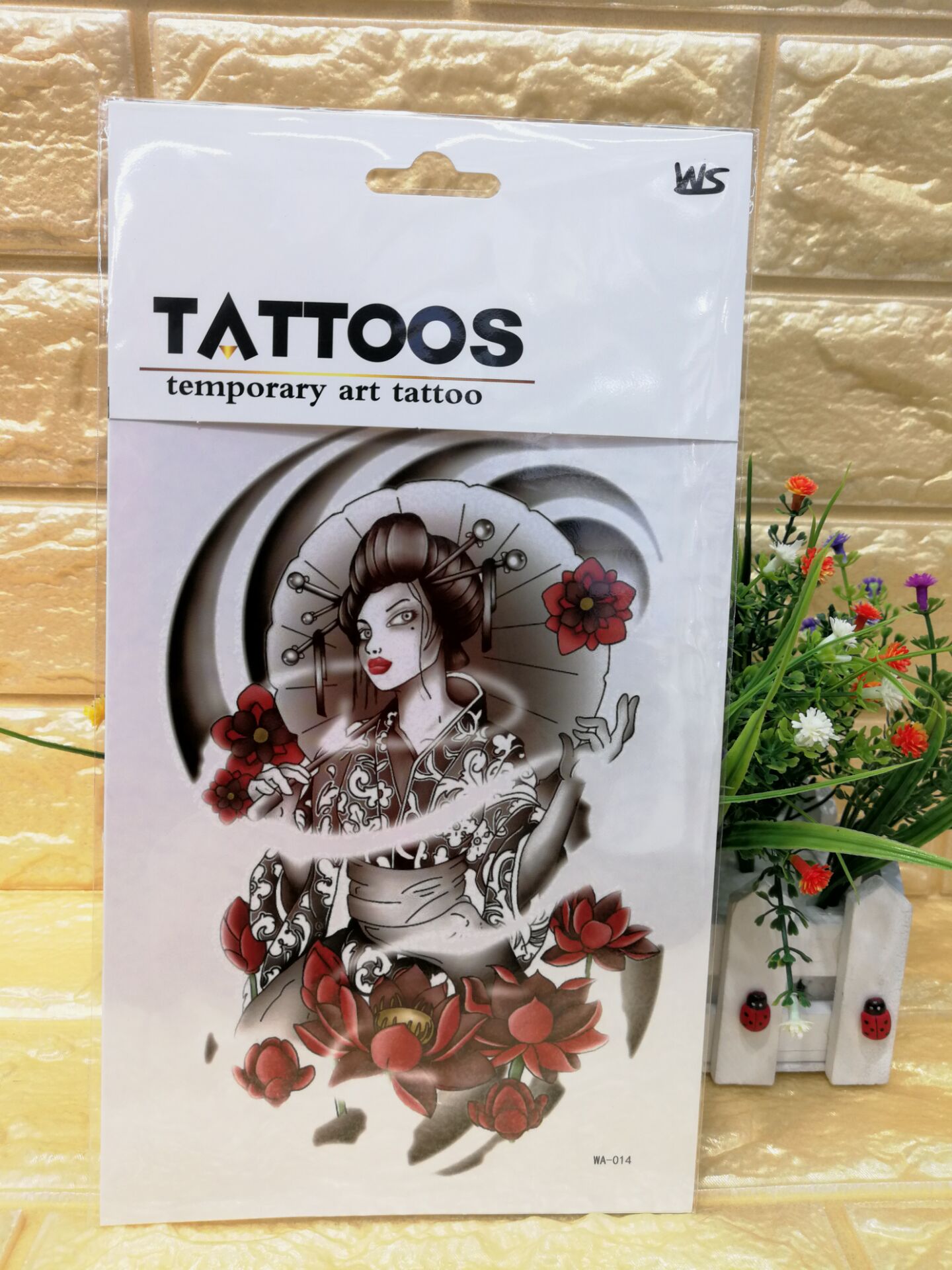 Jiamei Paper Products Office Culture Learning Stationery Stickers Craft Stickers WA Eco-friendly Tattoo Stickers, arm stickers, back stickers, wrist stickers, glass stickers Specification image