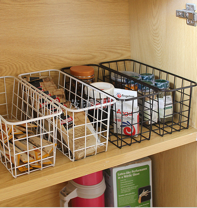 Japanese storage basket Plain ZAKKA grocery cabinet drawer sorting and organizing storage basket frame