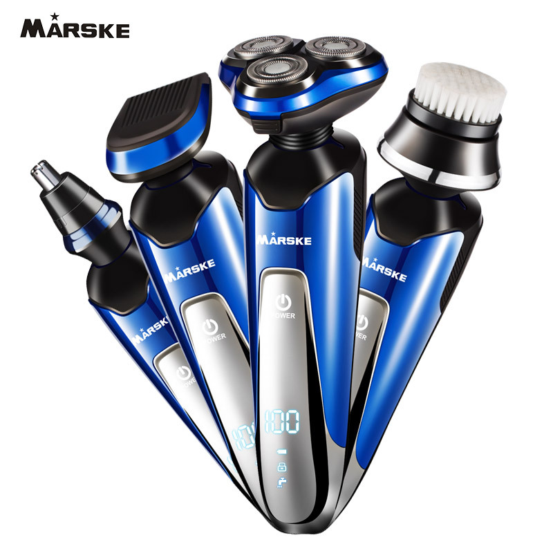MS-3322 Electric shaver, multi-functional sideburns and nose hair trimmer, rechargeable face brush, 3D intelligent water washing Application Scenario