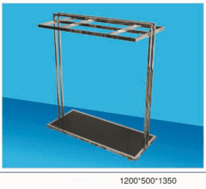 铁艺简易服装架男女服装店展示架挂衣架正挂落地式侧挂衣服衣帽架