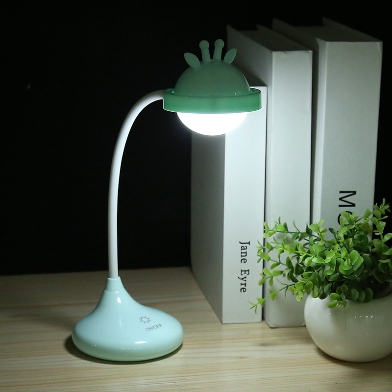 Cartoon cute rabbit touch two-level dimming desk lamp for student dormitory USB charging eye-protecting study and writing desk lamp Application Scenario