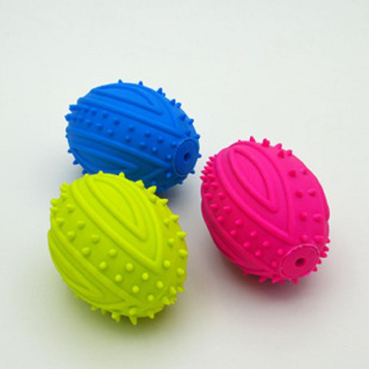 Pet toys TPR, rugby, bowling, pet dog vocal toys are in stock and available for wholesale Specification image