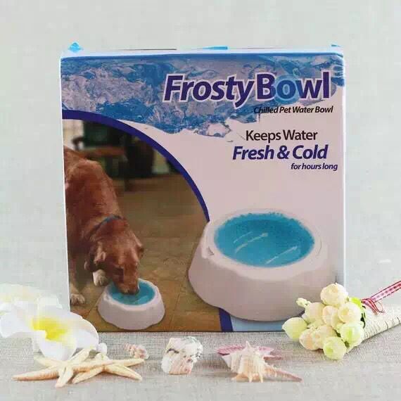 New foreign trade pet dog food BOWL, dog quick-cooling bowl, frozen bowl, pet ice bowl FROSTY BOWL