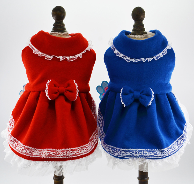 2016 CQ Autumn/Winter New pet clothing and accessories, dog clothes, New Year Christmas winter dresses, skirts, teddy bichon Frises