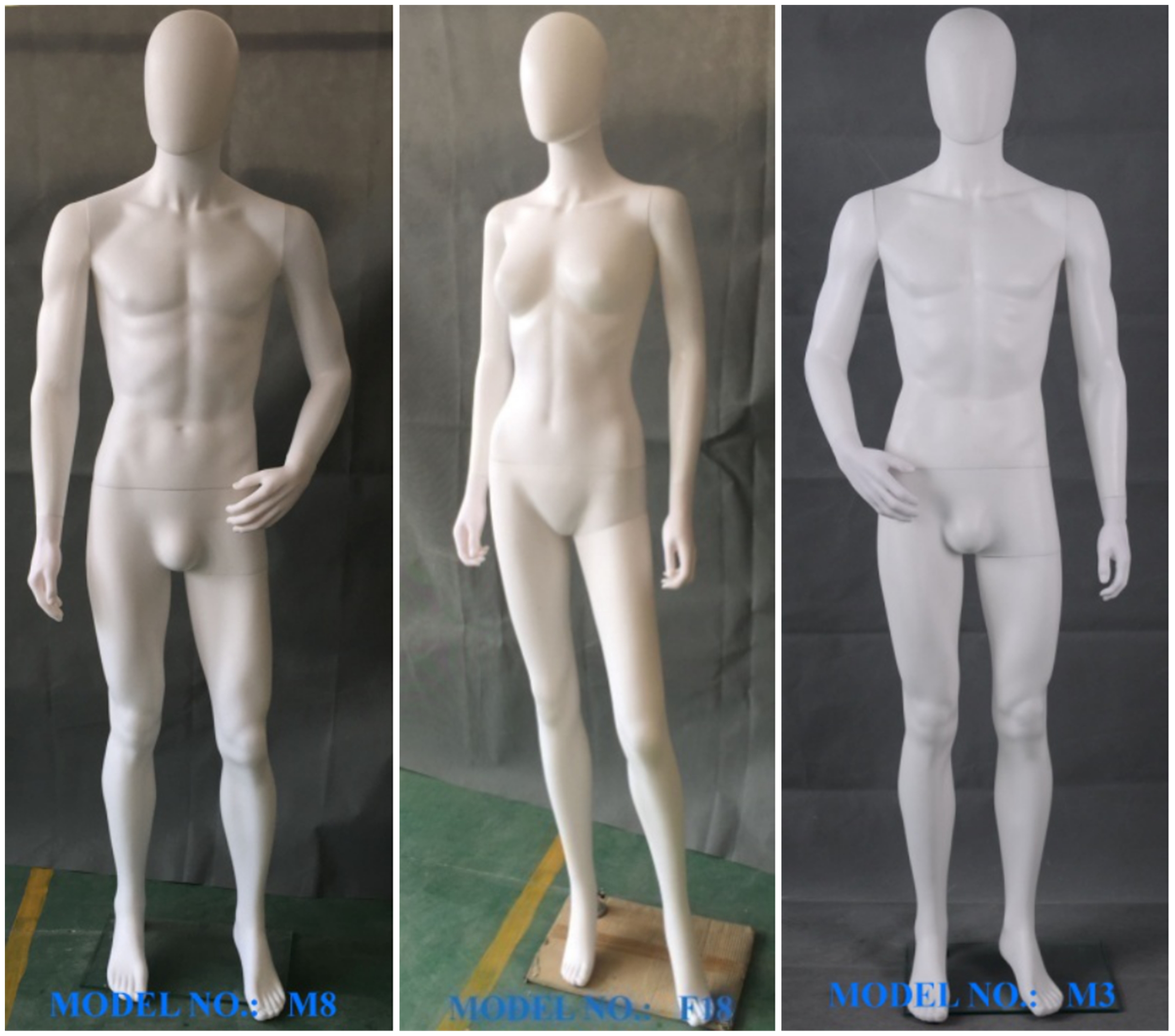 Clothing model props high-end window display male model body abstract bright white plastic standing model fake body direct selling Application Scenario