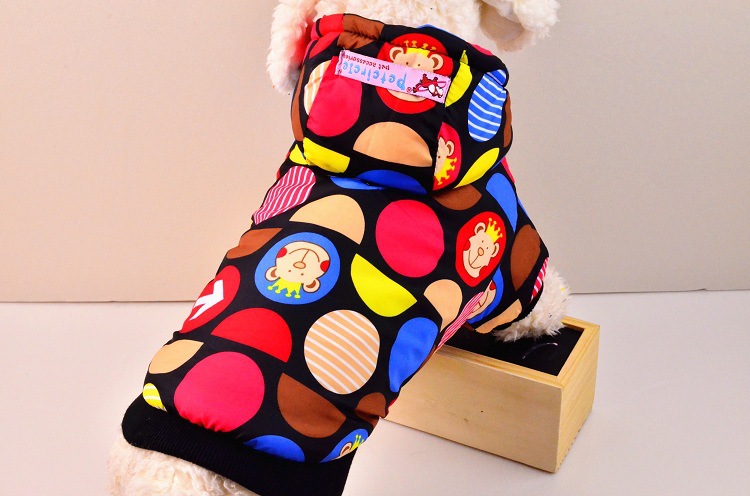 2015CWQ Autumn and Winter Sweet Little Bear cotton-padded jacket three-color thickened dog clothing and pet supplies wholesale details Picture