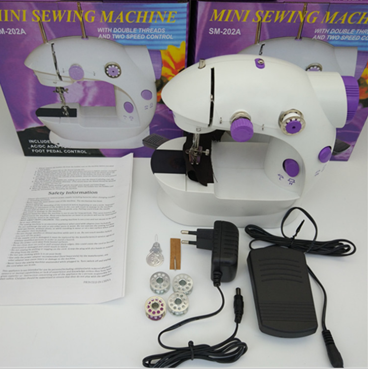 202 Sewing Machine, household electric sewing machine, mini multi-functional sewing machine with light and knife, manufacturer wholesale Specification image