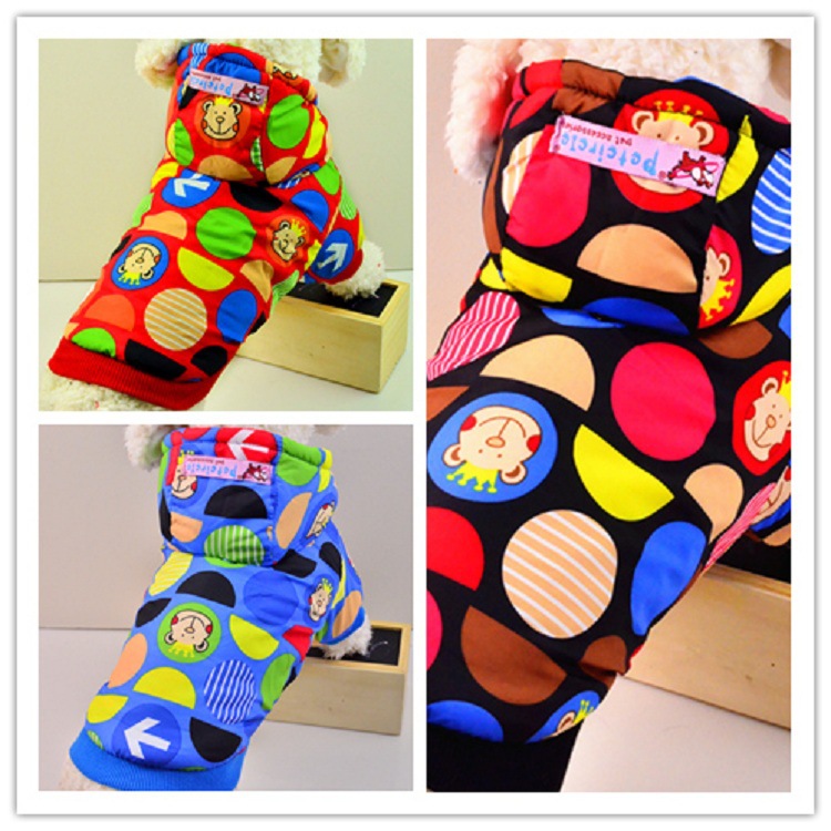 2015CWQ秋冬甜蜜蜜小熊棉衣三色加厚款狗狗服饰衣服宠物用品批发