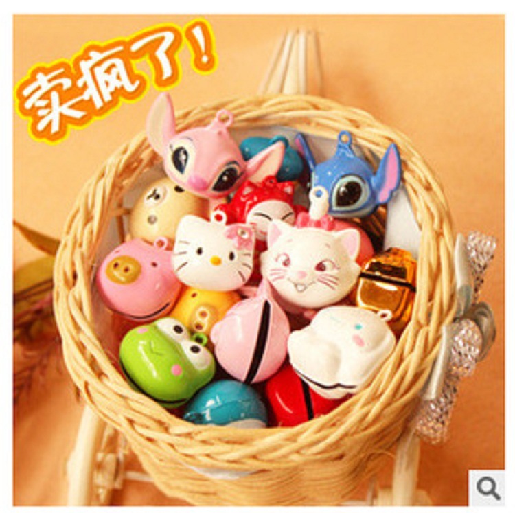 Wholesale pet dog cartoon collars, bells, accessories, copper bells, handcrafted beaded parts and materials details Picture